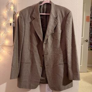 Valentino Vintage Silk Virgin Wool Blazer | Made in Italy | Neiman Marcus